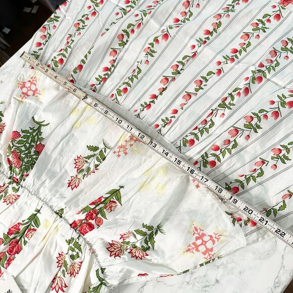 Celina Moon X Anthro Women’s Size Small Boho Floral Ruffle Cotton Maxi Dress NEW - Picture 14 of 16